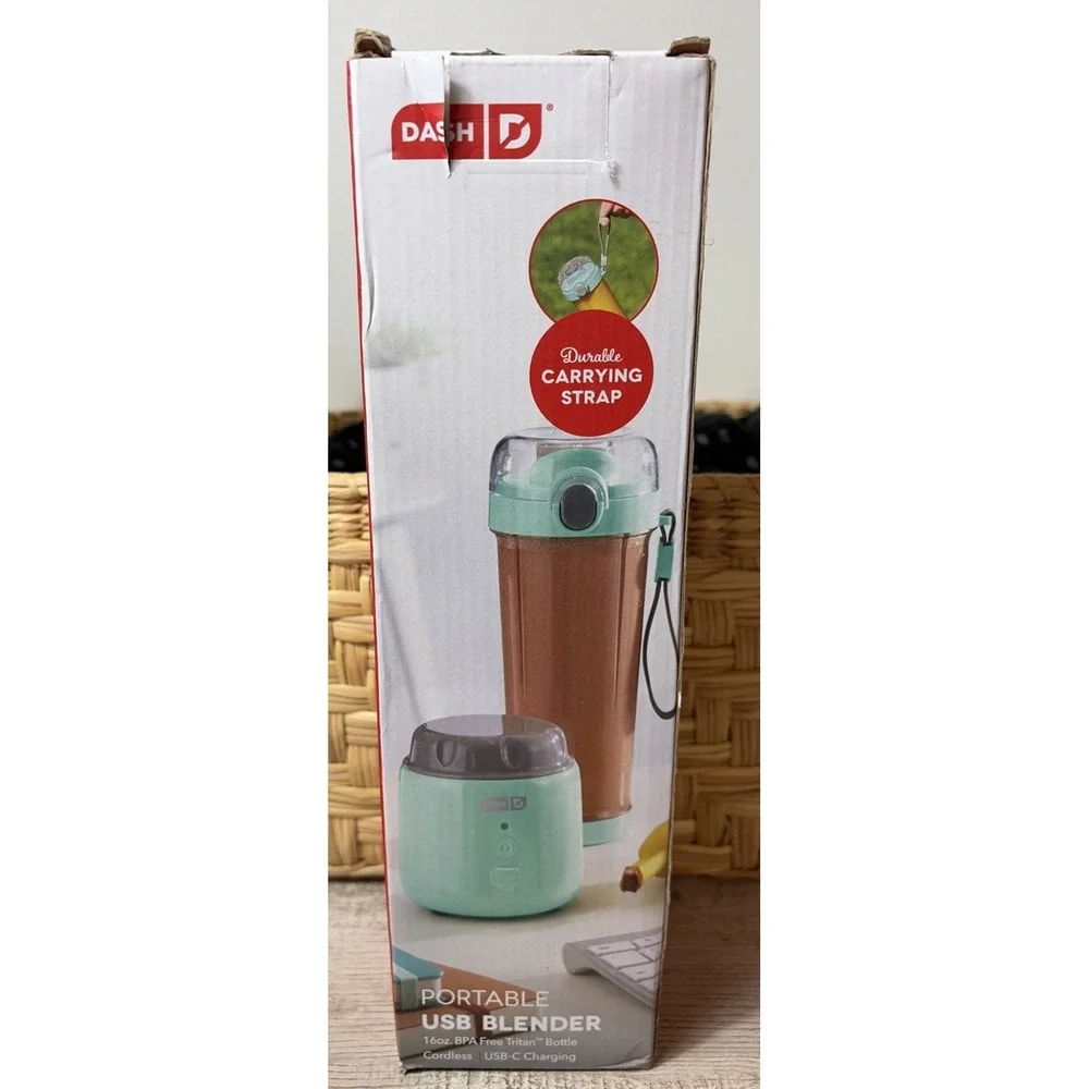 Dash 16oz Personal Portable USB-C Blender - Aqua Blue New in‎ Box